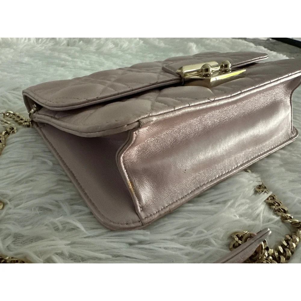 Christian Dior Miss Dior Cannage Leather Pink Bag Handbag